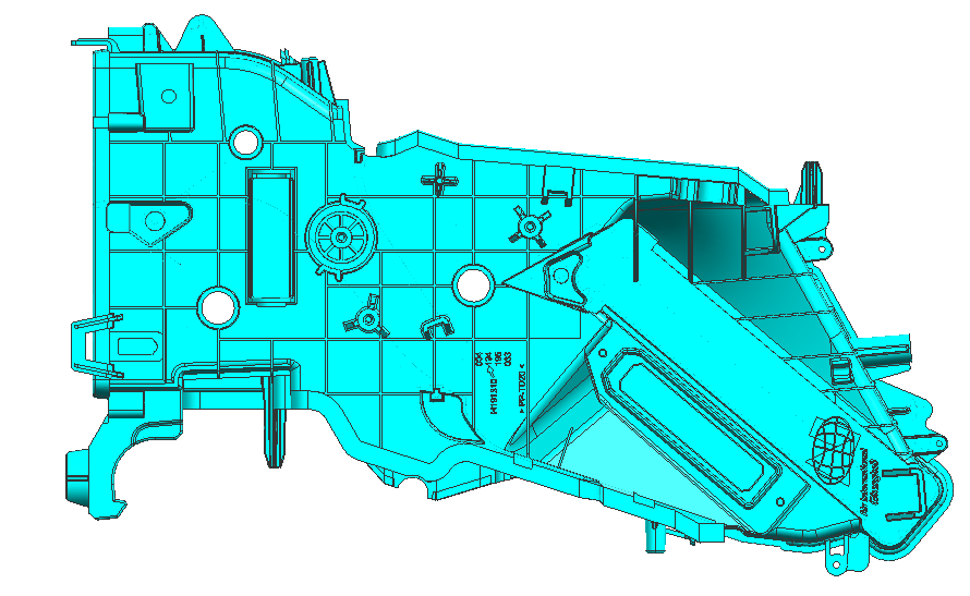 模具經(jīng)典之作：汽車空調(diào)殼體模具結構剖析